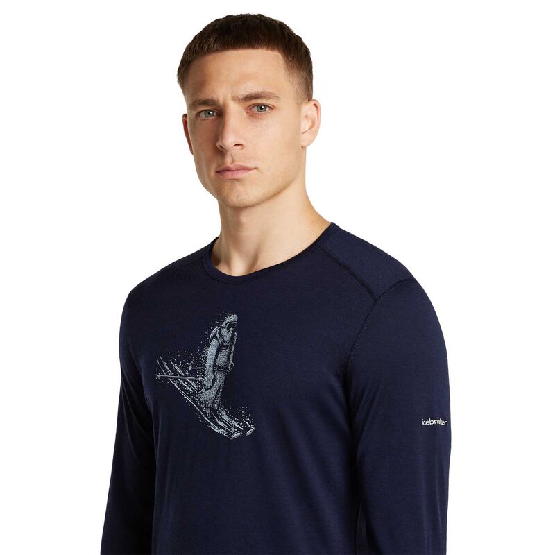 Icebreaker M Merino 200 Oasis LS Crewe Skiing Yeti image number 6